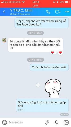 Review khách hàng zalo viên tru face nubeauty