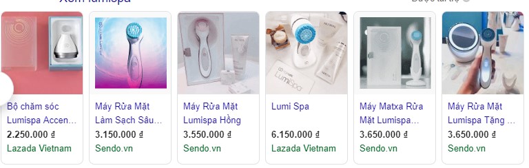 lumispa-giá-trên-thị-trường