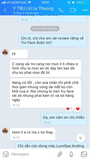 review khách hàng nubeauty viên tru face