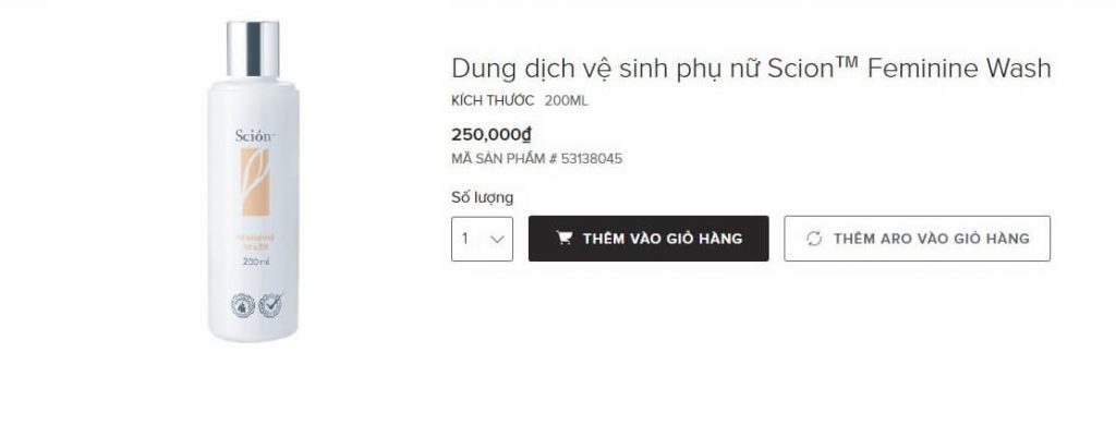 giá bán dung dịch vệ sinh scion (1)